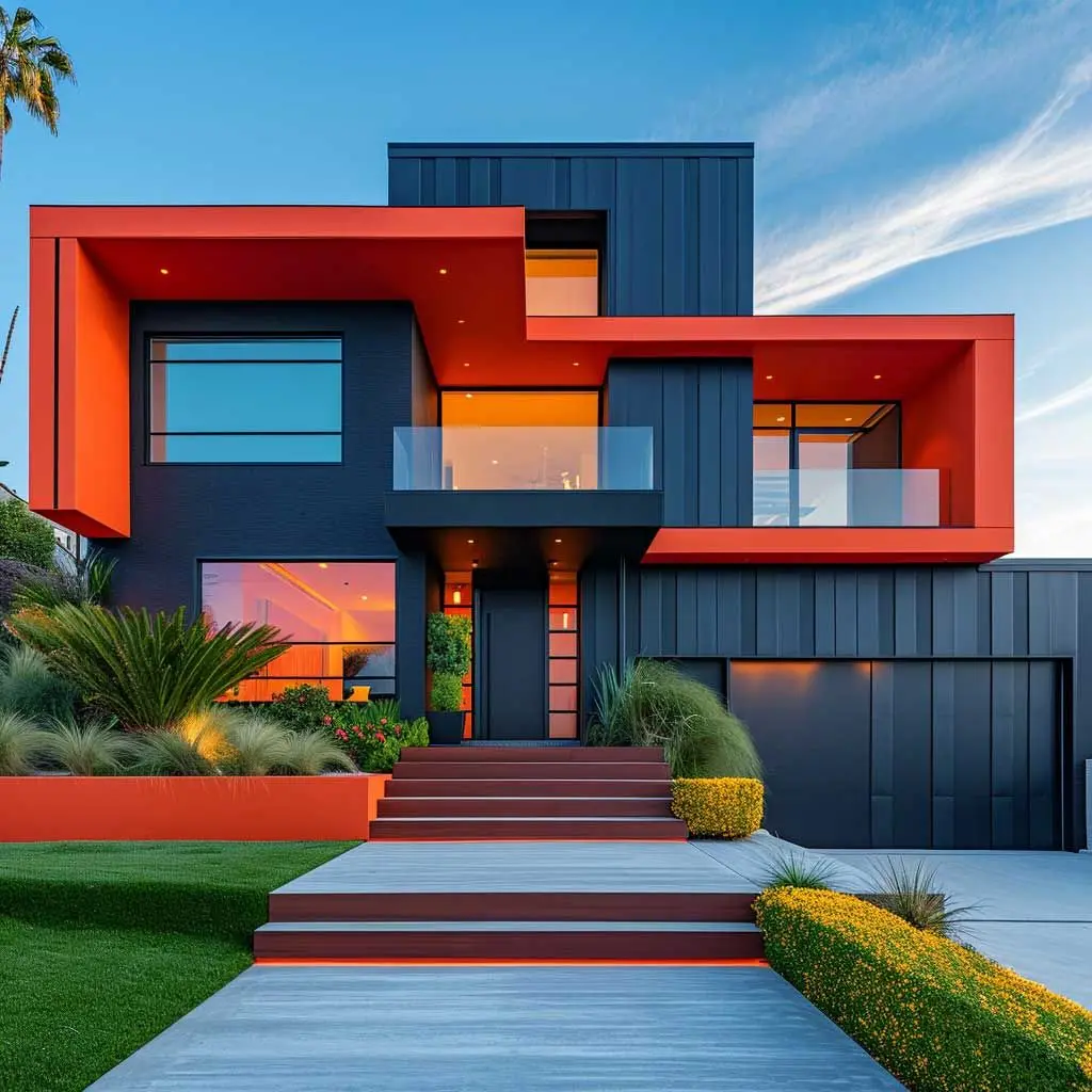 3+ Bold and Beautiful Color Schemes for Modern Home Exteriors • 333